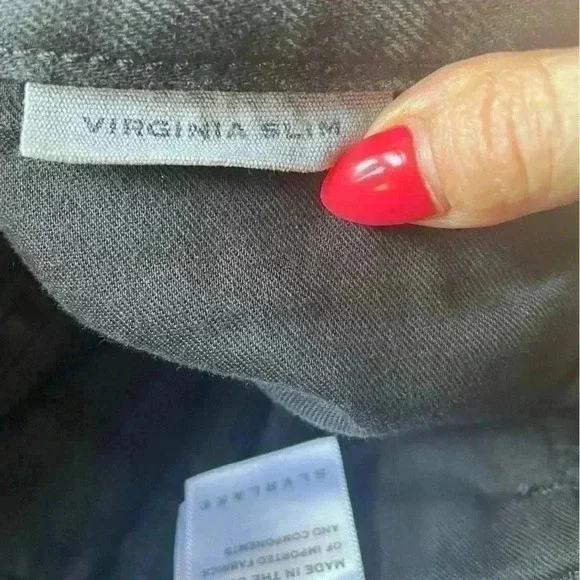 SLVRLAKE Virginia Slim Jeans in Shadow Ridge Deconstructed